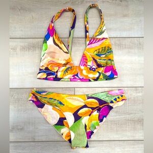 New Boys + Arrows Colorful Floral Bikini Set